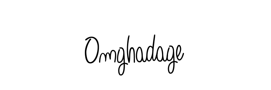 How to make Omghadage name signature. Use Angelique-Rose-font-FFP style for creating short signs online. This is the latest handwritten sign. Omghadage signature style 5 images and pictures png