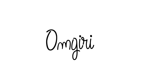 How to make Omgiri name signature. Use Angelique-Rose-font-FFP style for creating short signs online. This is the latest handwritten sign. Omgiri signature style 5 images and pictures png