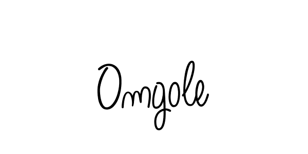 Use a signature maker to create a handwritten signature online. With this signature software, you can design (Angelique-Rose-font-FFP) your own signature for name Omgole. Omgole signature style 5 images and pictures png