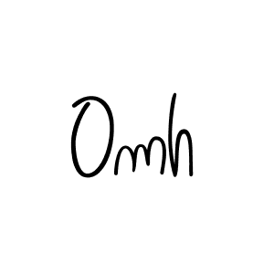 Make a beautiful signature design for name Omh. Use this online signature maker to create a handwritten signature for free. Omh signature style 5 images and pictures png