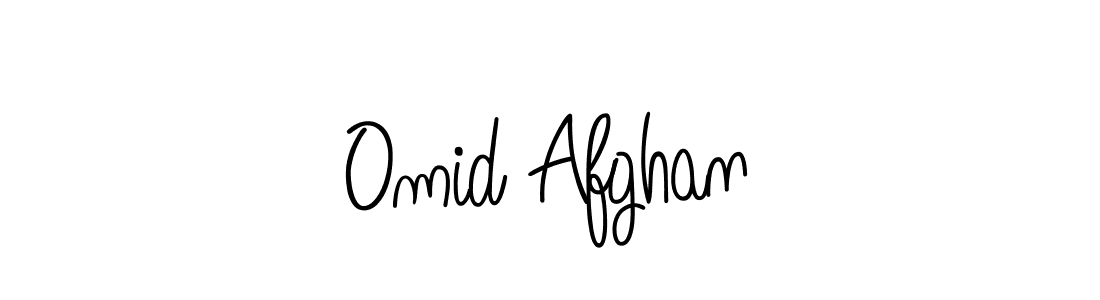 How to make Omid Afghan name signature. Use Angelique-Rose-font-FFP style for creating short signs online. This is the latest handwritten sign. Omid Afghan signature style 5 images and pictures png