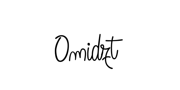 How to make Omidzt name signature. Use Angelique-Rose-font-FFP style for creating short signs online. This is the latest handwritten sign. Omidzt signature style 5 images and pictures png