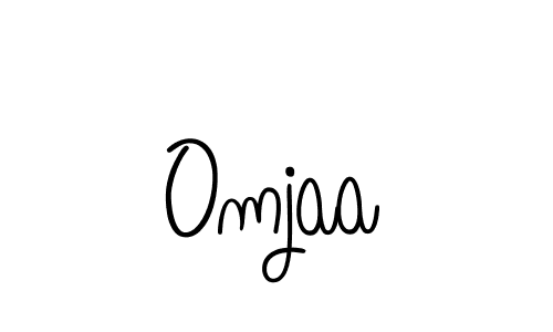 Use a signature maker to create a handwritten signature online. With this signature software, you can design (Angelique-Rose-font-FFP) your own signature for name Omjaa. Omjaa signature style 5 images and pictures png