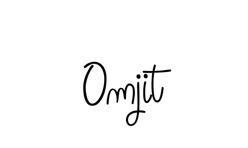 Also we have Omjit name is the best signature style. Create professional handwritten signature collection using Angelique-Rose-font-FFP autograph style. Omjit signature style 5 images and pictures png