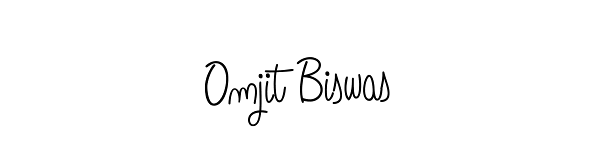 The best way (Angelique-Rose-font-FFP) to make a short signature is to pick only two or three words in your name. The name Omjit Biswas include a total of six letters. For converting this name. Omjit Biswas signature style 5 images and pictures png