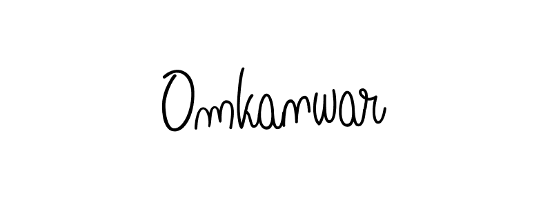 Use a signature maker to create a handwritten signature online. With this signature software, you can design (Angelique-Rose-font-FFP) your own signature for name Omkanwar. Omkanwar signature style 5 images and pictures png