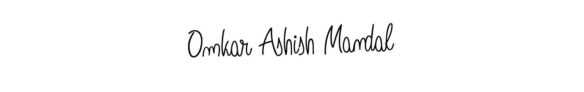 You should practise on your own different ways (Angelique-Rose-font-FFP) to write your name (Omkar Ashish Mandal) in signature. don't let someone else do it for you. Omkar Ashish Mandal signature style 5 images and pictures png