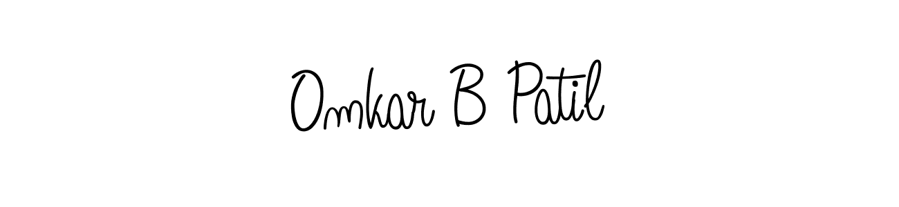 Omkar B Patil stylish signature style. Best Handwritten Sign (Angelique-Rose-font-FFP) for my name. Handwritten Signature Collection Ideas for my name Omkar B Patil. Omkar B Patil signature style 5 images and pictures png