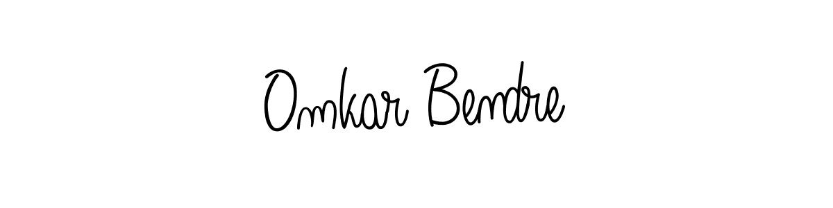 How to make Omkar Bendre name signature. Use Angelique-Rose-font-FFP style for creating short signs online. This is the latest handwritten sign. Omkar Bendre signature style 5 images and pictures png