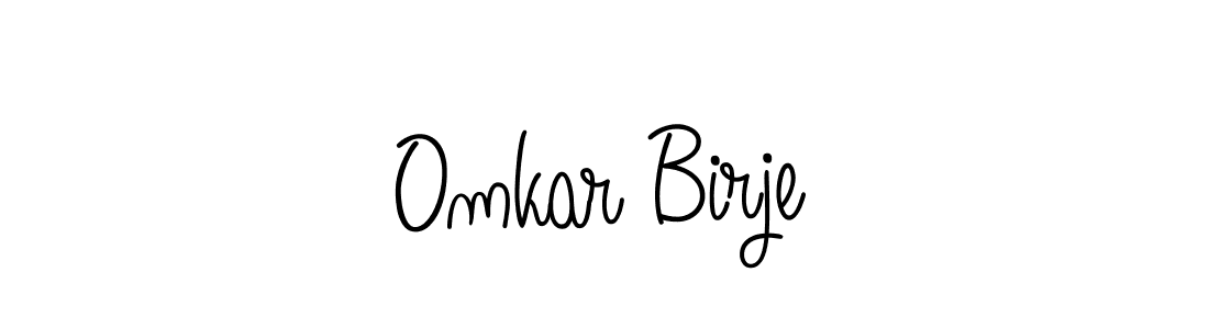 Best and Professional Signature Style for Omkar Birje. Angelique-Rose-font-FFP Best Signature Style Collection. Omkar Birje signature style 5 images and pictures png
