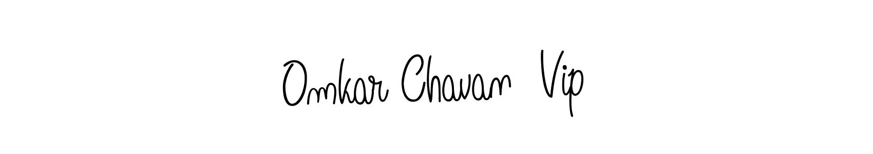 Omkar Chavan  Vip stylish signature style. Best Handwritten Sign (Angelique-Rose-font-FFP) for my name. Handwritten Signature Collection Ideas for my name Omkar Chavan  Vip. Omkar Chavan  Vip signature style 5 images and pictures png