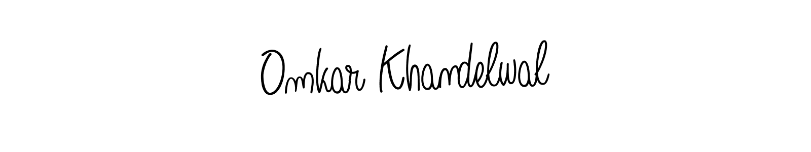 You should practise on your own different ways (Angelique-Rose-font-FFP) to write your name (Omkar Khandelwal) in signature. don't let someone else do it for you. Omkar Khandelwal signature style 5 images and pictures png