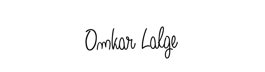 Also we have Omkar Lalge name is the best signature style. Create professional handwritten signature collection using Angelique-Rose-font-FFP autograph style. Omkar Lalge signature style 5 images and pictures png