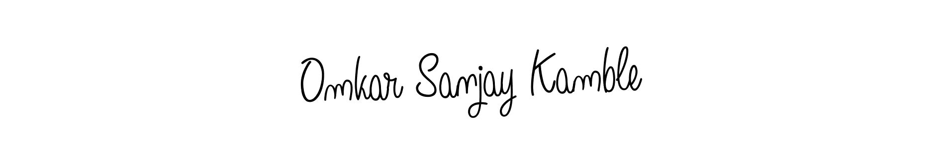 Make a beautiful signature design for name Omkar Sanjay Kamble. With this signature (Angelique-Rose-font-FFP) style, you can create a handwritten signature for free. Omkar Sanjay Kamble signature style 5 images and pictures png