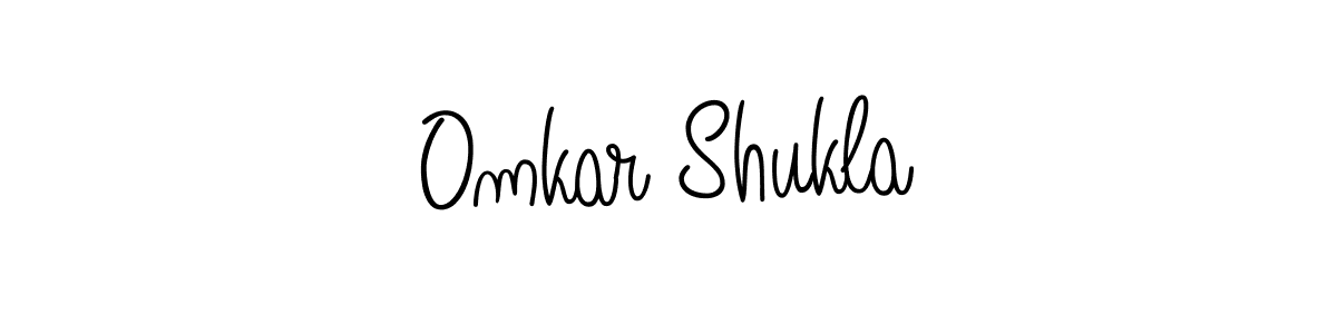 Use a signature maker to create a handwritten signature online. With this signature software, you can design (Angelique-Rose-font-FFP) your own signature for name Omkar Shukla. Omkar Shukla signature style 5 images and pictures png