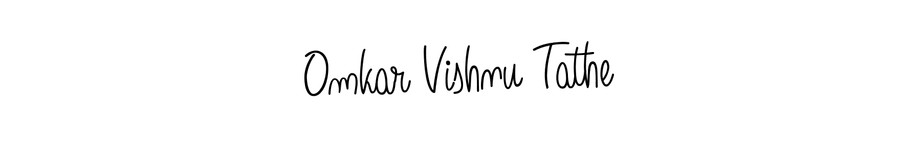 How to make Omkar Vishnu Tathe signature? Angelique-Rose-font-FFP is a professional autograph style. Create handwritten signature for Omkar Vishnu Tathe name. Omkar Vishnu Tathe signature style 5 images and pictures png