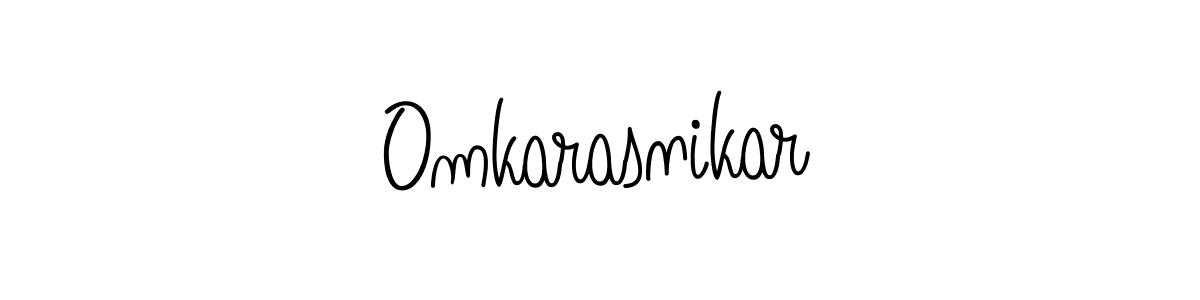 Make a beautiful signature design for name Omkarasnikar. Use this online signature maker to create a handwritten signature for free. Omkarasnikar signature style 5 images and pictures png