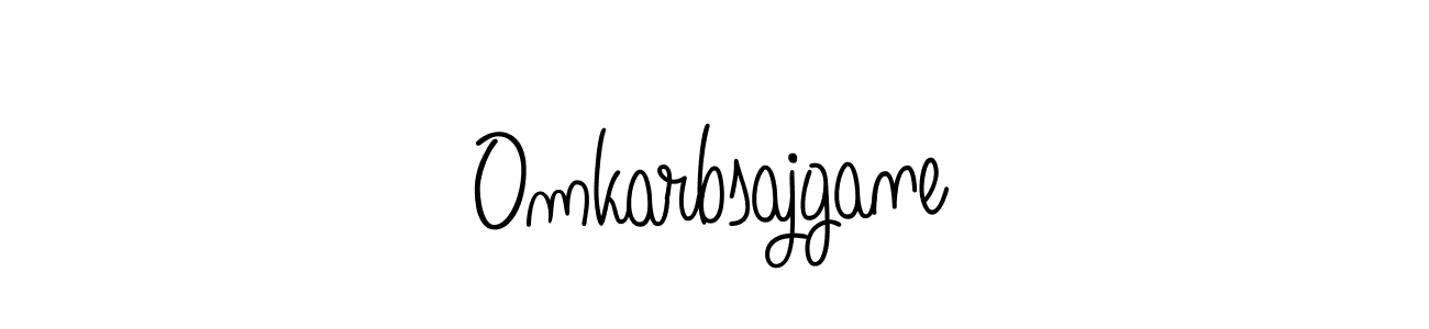 The best way (Angelique-Rose-font-FFP) to make a short signature is to pick only two or three words in your name. The name Omkarbsajgane include a total of six letters. For converting this name. Omkarbsajgane signature style 5 images and pictures png