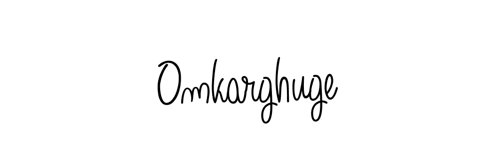 Make a beautiful signature design for name Omkarghuge. With this signature (Angelique-Rose-font-FFP) style, you can create a handwritten signature for free. Omkarghuge signature style 5 images and pictures png
