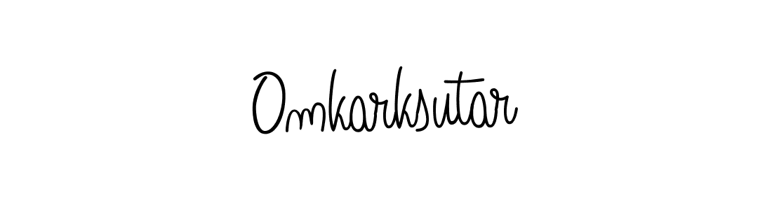 Also we have Omkarksutar name is the best signature style. Create professional handwritten signature collection using Angelique-Rose-font-FFP autograph style. Omkarksutar signature style 5 images and pictures png