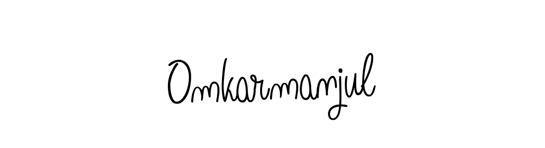 Also we have Omkarmanjul name is the best signature style. Create professional handwritten signature collection using Angelique-Rose-font-FFP autograph style. Omkarmanjul signature style 5 images and pictures png