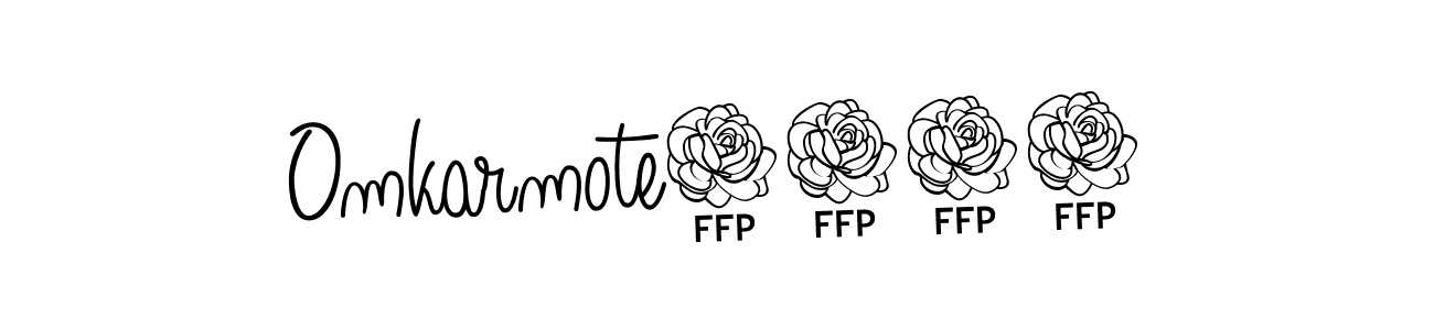 You should practise on your own different ways (Angelique-Rose-font-FFP) to write your name (Omkarmote1086) in signature. don't let someone else do it for you. Omkarmote1086 signature style 5 images and pictures png