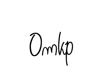 Omkp stylish signature style. Best Handwritten Sign (Angelique-Rose-font-FFP) for my name. Handwritten Signature Collection Ideas for my name Omkp. Omkp signature style 5 images and pictures png