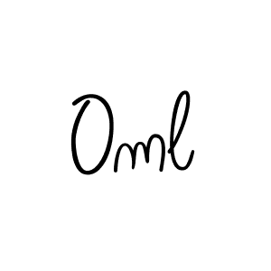 The best way (Angelique-Rose-font-FFP) to make a short signature is to pick only two or three words in your name. The name Oml include a total of six letters. For converting this name. Oml signature style 5 images and pictures png