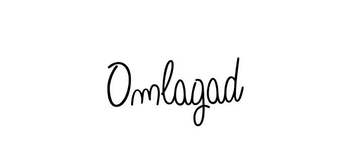 How to make Omlagad name signature. Use Angelique-Rose-font-FFP style for creating short signs online. This is the latest handwritten sign. Omlagad signature style 5 images and pictures png