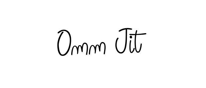 You should practise on your own different ways (Angelique-Rose-font-FFP) to write your name (Omm Jit) in signature. don't let someone else do it for you. Omm Jit signature style 5 images and pictures png