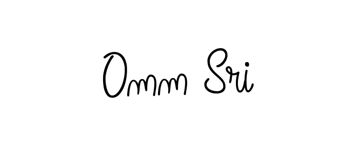 Also we have Omm Sri name is the best signature style. Create professional handwritten signature collection using Angelique-Rose-font-FFP autograph style. Omm Sri signature style 5 images and pictures png