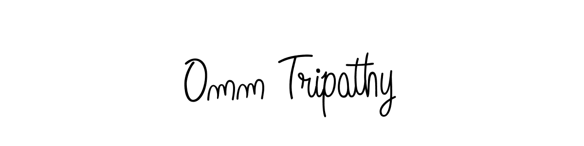 How to make Omm Tripathy signature? Angelique-Rose-font-FFP is a professional autograph style. Create handwritten signature for Omm Tripathy name. Omm Tripathy signature style 5 images and pictures png