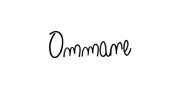 You should practise on your own different ways (Angelique-Rose-font-FFP) to write your name (Ommane) in signature. don't let someone else do it for you. Ommane signature style 5 images and pictures png