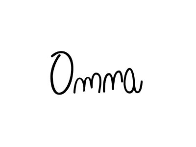 The best way (Angelique-Rose-font-FFP) to make a short signature is to pick only two or three words in your name. The name Omna include a total of six letters. For converting this name. Omna signature style 5 images and pictures png