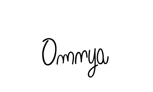 You should practise on your own different ways (Angelique-Rose-font-FFP) to write your name (Omnya) in signature. don't let someone else do it for you. Omnya signature style 5 images and pictures png