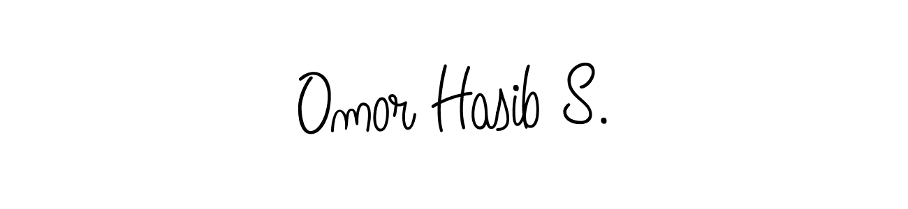 if you are searching for the best signature style for your name Omor Hasib S.. so please give up your signature search. here we have designed multiple signature styles  using Angelique-Rose-font-FFP. Omor Hasib S. signature style 5 images and pictures png