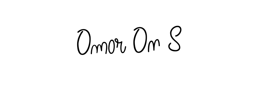 Once you've used our free online signature maker to create your best signature Angelique-Rose-font-FFP style, it's time to enjoy all of the benefits that Omor On S name signing documents. Omor On S signature style 5 images and pictures png