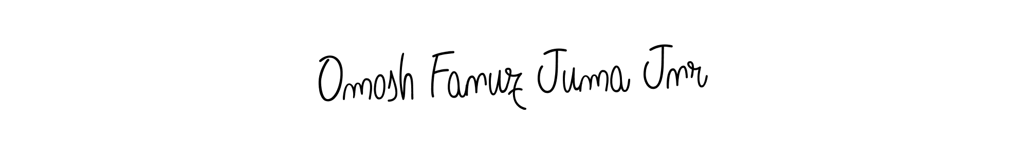 Omosh Fanuz Juma Jnr stylish signature style. Best Handwritten Sign (Angelique-Rose-font-FFP) for my name. Handwritten Signature Collection Ideas for my name Omosh Fanuz Juma Jnr. Omosh Fanuz Juma Jnr signature style 5 images and pictures png