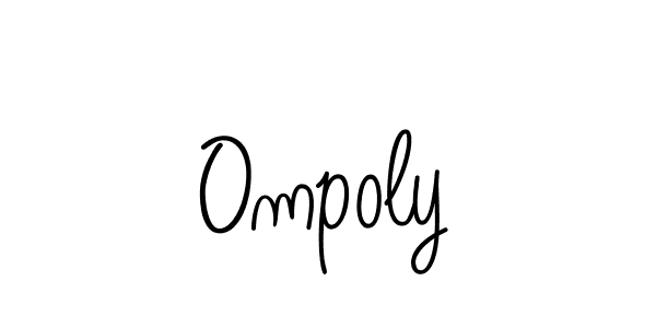 How to make Ompoly signature? Angelique-Rose-font-FFP is a professional autograph style. Create handwritten signature for Ompoly name. Ompoly signature style 5 images and pictures png