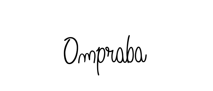 The best way (Angelique-Rose-font-FFP) to make a short signature is to pick only two or three words in your name. The name Ompraba include a total of six letters. For converting this name. Ompraba signature style 5 images and pictures png