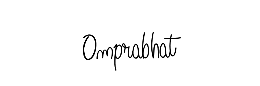 The best way (Angelique-Rose-font-FFP) to make a short signature is to pick only two or three words in your name. The name Omprabhat include a total of six letters. For converting this name. Omprabhat signature style 5 images and pictures png