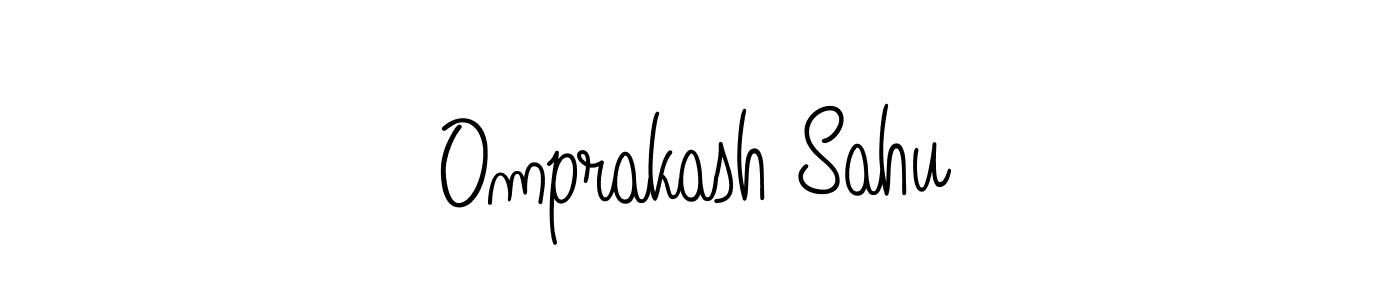 Make a beautiful signature design for name Omprakash Sahu. With this signature (Angelique-Rose-font-FFP) style, you can create a handwritten signature for free. Omprakash Sahu signature style 5 images and pictures png