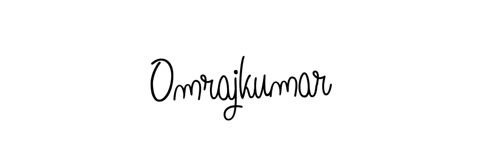 How to make Omrajkumar name signature. Use Angelique-Rose-font-FFP style for creating short signs online. This is the latest handwritten sign. Omrajkumar signature style 5 images and pictures png