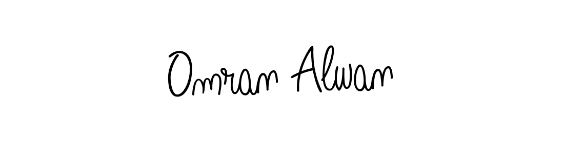 Design your own signature with our free online signature maker. With this signature software, you can create a handwritten (Angelique-Rose-font-FFP) signature for name Omran Alwan. Omran Alwan signature style 5 images and pictures png