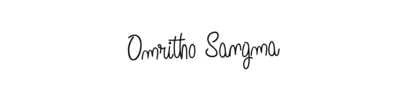 The best way (Angelique-Rose-font-FFP) to make a short signature is to pick only two or three words in your name. The name Omritho Sangma include a total of six letters. For converting this name. Omritho Sangma signature style 5 images and pictures png