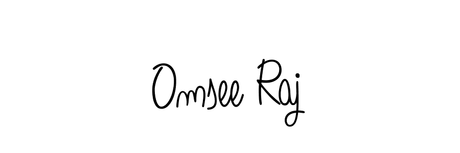 Create a beautiful signature design for name Omsee Raj. With this signature (Angelique-Rose-font-FFP) fonts, you can make a handwritten signature for free. Omsee Raj signature style 5 images and pictures png