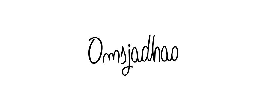Design your own signature with our free online signature maker. With this signature software, you can create a handwritten (Angelique-Rose-font-FFP) signature for name Omsjadhao. Omsjadhao signature style 5 images and pictures png