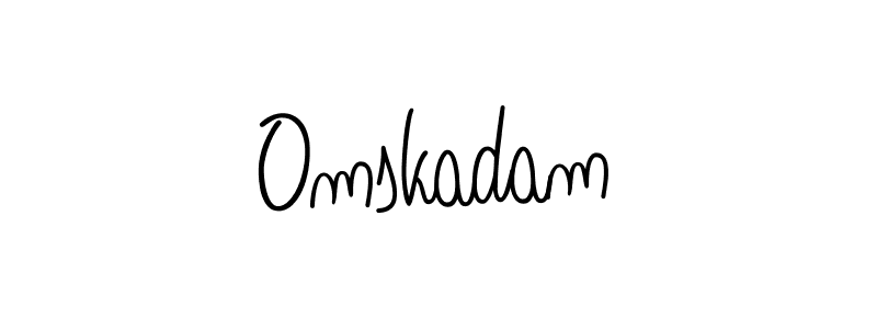 Best and Professional Signature Style for Omskadam. Angelique-Rose-font-FFP Best Signature Style Collection. Omskadam signature style 5 images and pictures png
