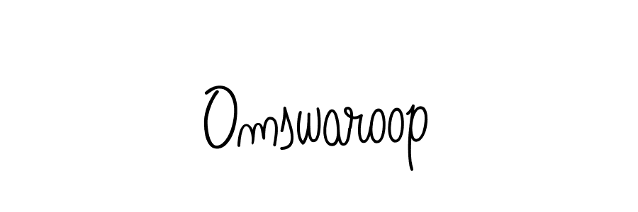 Also we have Omswaroop name is the best signature style. Create professional handwritten signature collection using Angelique-Rose-font-FFP autograph style. Omswaroop signature style 5 images and pictures png