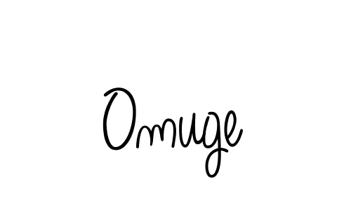 The best way (Angelique-Rose-font-FFP) to make a short signature is to pick only two or three words in your name. The name Omuge include a total of six letters. For converting this name. Omuge signature style 5 images and pictures png